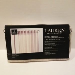 Lauren Ralph Lauren Set of 2 Back Tab Panels (CURTAINS) - 54"×84";  MARLEY style